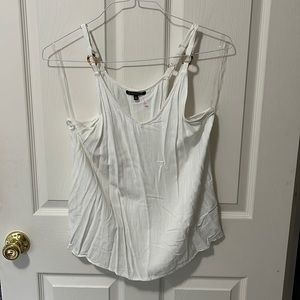 Staccato White Dress Tank